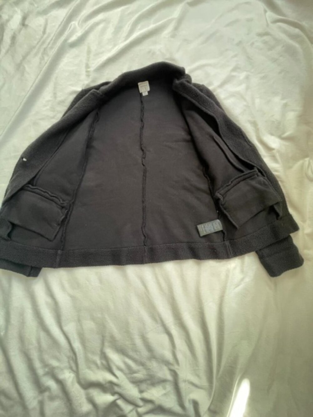 Anthropologie Maeve Coat Blazer Jacket Women's Long Sleeve Cotton, Black, XXS - Picture 5 of 10